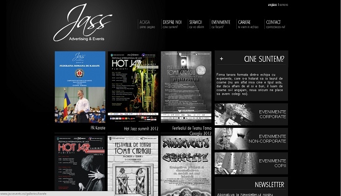 Site de prezentare evenimente - Jass Events - acasa.jpg